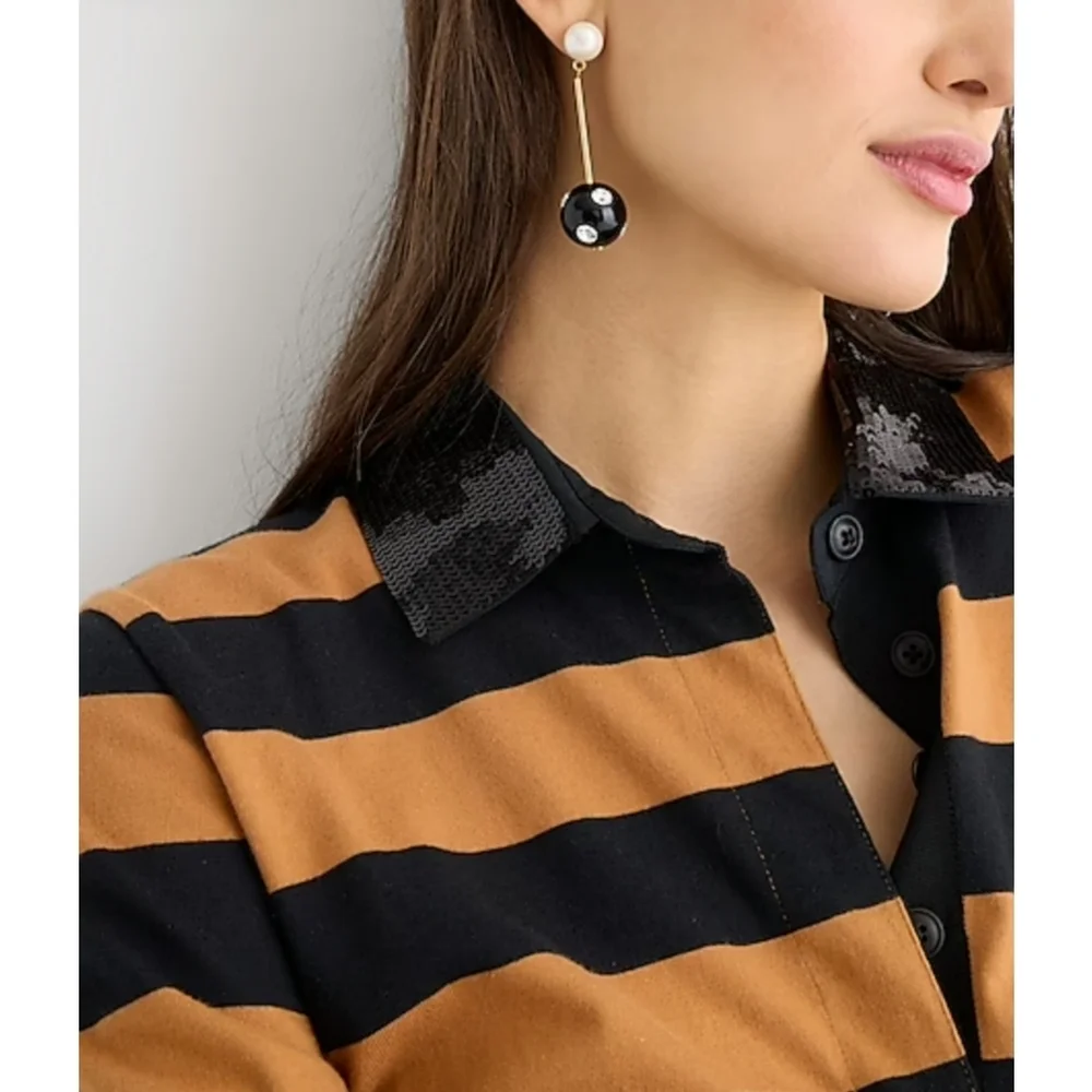 30. J.Crew Striped sequin rugby shirt